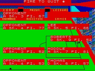 Football Manager 2 screenshot 2 for ZX Spectrum